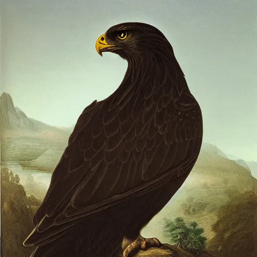 Prompt: gothic portrait of a sneak eagle hybrid