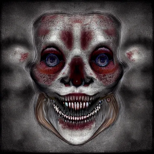 Prompt: an entity so terrifying that looking at it will drive you insane, hd digital art