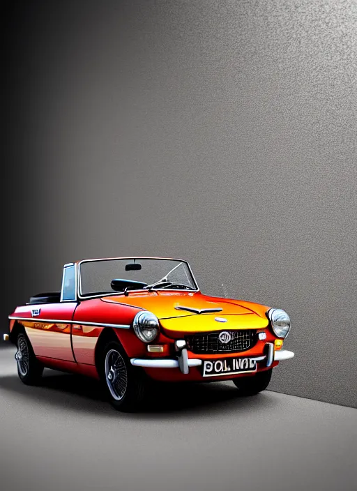 Image similar to many ( mgb ( vehicle ) ) sharpfocus, photorealism, soft diffuse autumn lights, some sun light ray, dark room wall, canon 5 d 5 0 mm lens, isometric