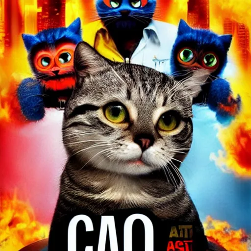 Image similar to cool cat in movie poster