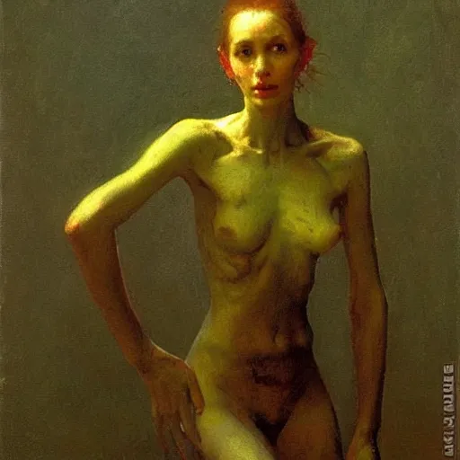 Image similar to alien by ilya repin