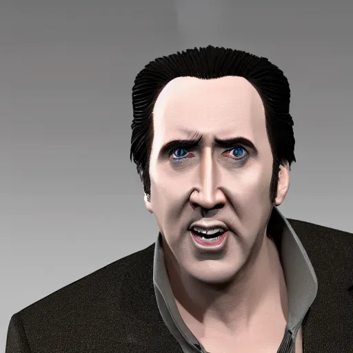 Image similar to nicolas cage 3d model