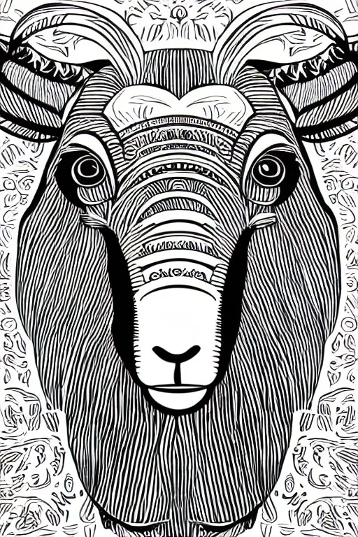Prompt: minimalist boho style art of a sheep, illustration, vector art