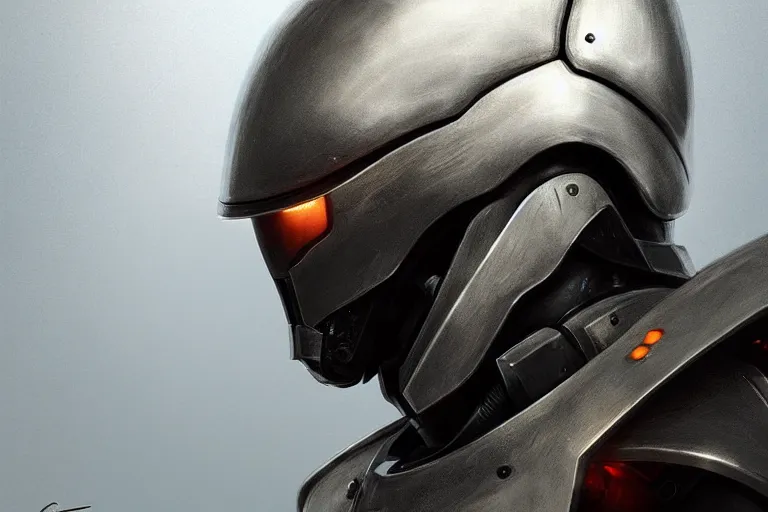 Image similar to cybernetic knight in helmet, elegant, highly detailed, sharp focus, illustration, beautiful, geometric, trending on artstation, battlefield, cinematic, artwork by wlop