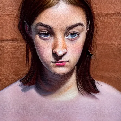 Image similar to https://s.mj.run/SVF9-OTU880 https://s.mj.run/a0ycXnB3Yno portrait of a welsh teenage girl with brown hair, glowing skin, delicate features, quiet beauty, amelie poulain, fantasy, intricate, elegant, dress shirt, highly detailed, digital painting, artstation, concept art, smooth, sharp focus, illustration, art by Krenz Cushart and Artem Demura and alphonse mucha