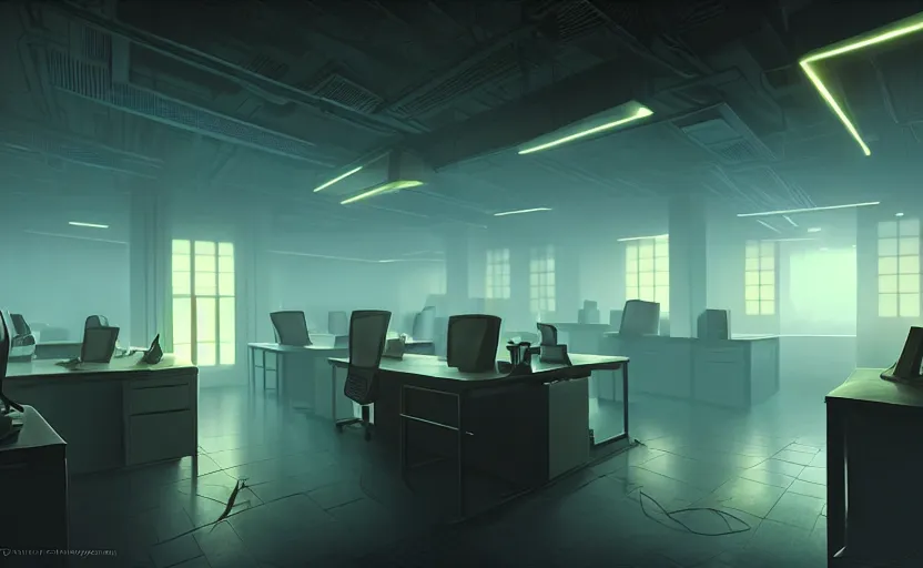 prompthunt: Typical anime classroom, empty, digital art, background, soft  lighting, detailed, in style of Makoto Shinkai