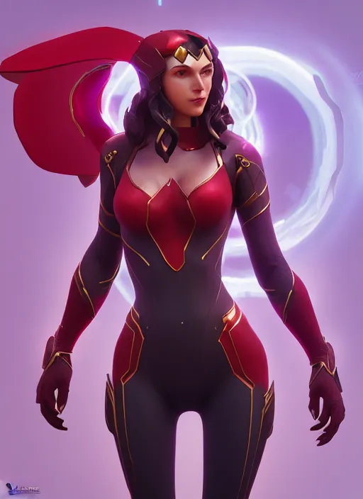 Prompt: scarlet witch in overwatch, naturel, hyper detailed, digital art, trending in artstation, cinematic lighting, studio quality, smooth render, unreal engine 5 rendered, octane rendered, art style by klimt and nixeu and ian sprigger and wlop and krenz cushart.