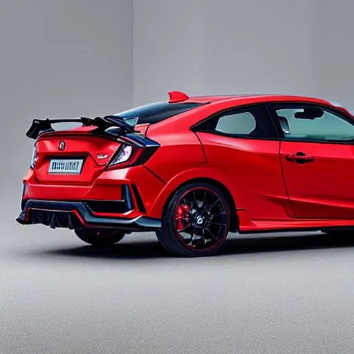 Image similar to 2 0 2 0 civic coupe type r from behind