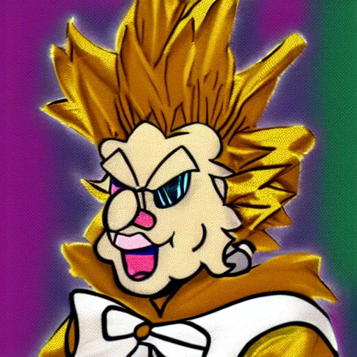 Image similar to Ludwig von Koopa, wearing a headset for twitch streaming, digital art