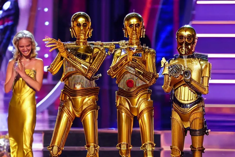 Prompt: c - 3 po wins miss america