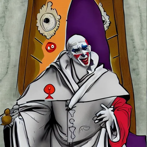 Image similar to the pope as the joker