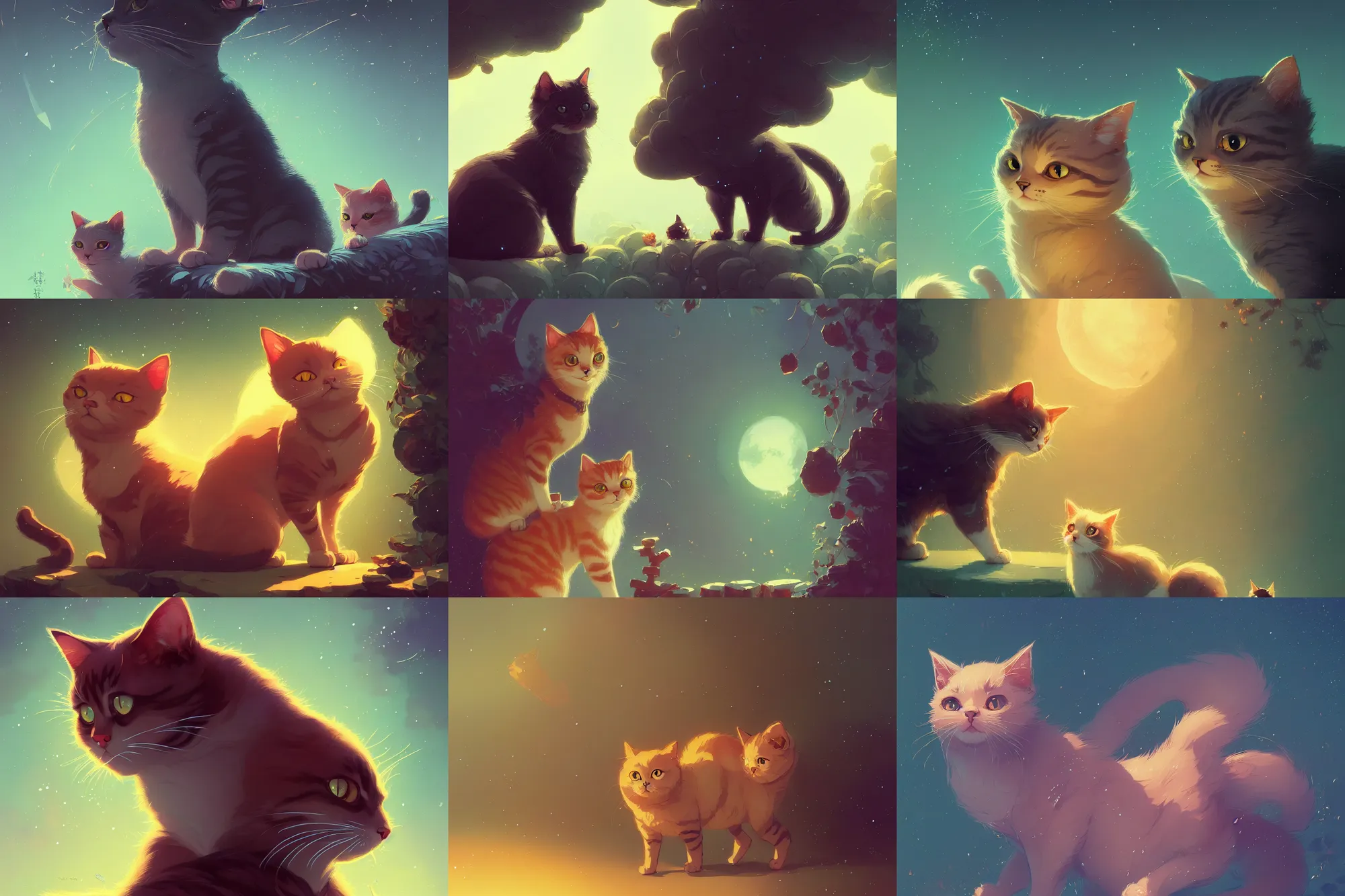 Image similar to beautiful render of cute cat, by victo ngai and andreas rocha and greg rutkowski, trending on artstation, unreal engine, 8 k hd wallpaperjpeg artifact, blur, artfact