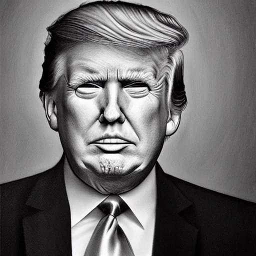 Image similar to donald trump portrait by ed binkley