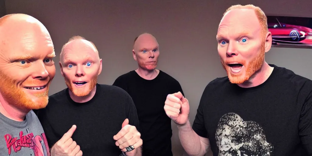 Image similar to Bill Burr wearing Barbiecore, high quality