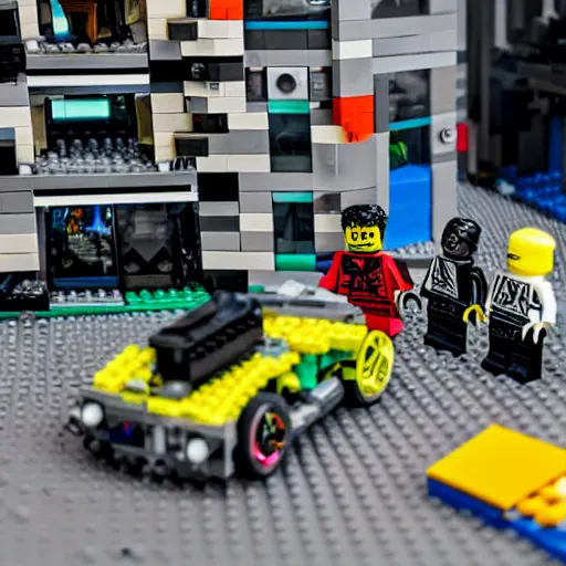 Image similar to Lego Cyberpunk 2077