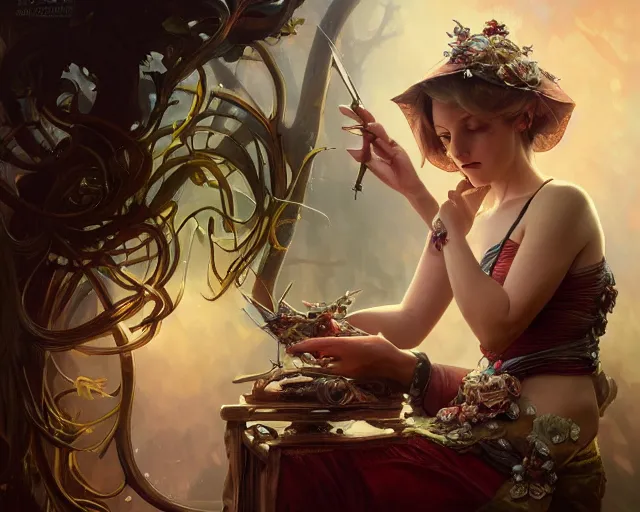 Prompt: photography of mandy disher, deep focus, d & d, fantasy, intricate, elegant, highly detailed, digital painting, artstation, concept art, matte, sharp focus, illustration, hearthstone, art by artgerm and greg rutkowski and alphonse mucha