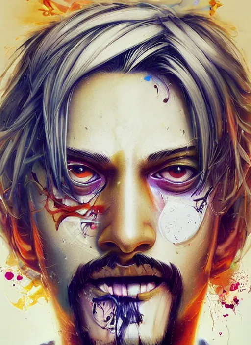 Prompt: beautiful portrait of Sanji Onepiece, by Tristan Eaton, Stanley Artgermm, Tom Bagshaw, Greg Rutkowski, Carne Griffiths. trending on DeviantArt, face enhance, hyper detailed, trending on Artstation, 8k, masterpiece, graffiti paint, fine detail, full of color, intricate detail, golden ratio illustration