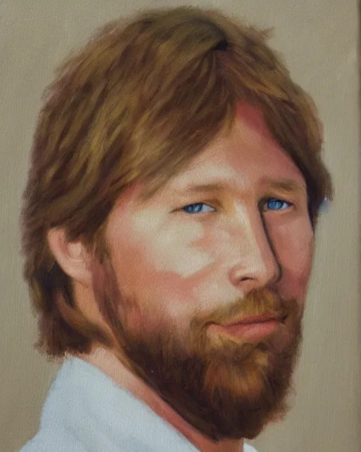 Image similar to impressionist painting of a portrait of peter forsberg