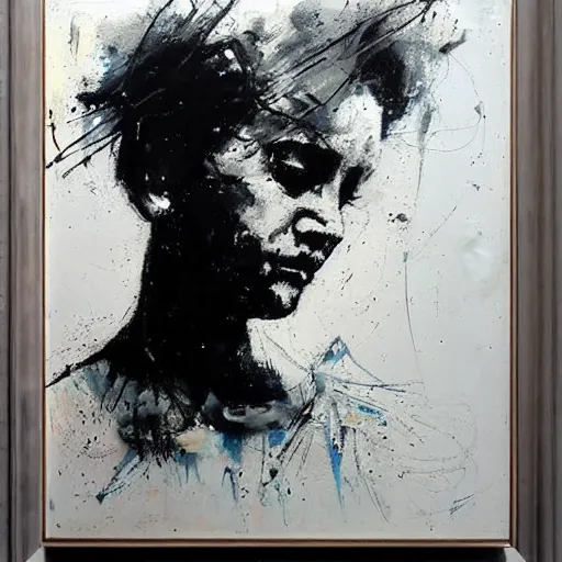 Image similar to The Loneliness of the Cosmic Artist, paint by Guy Denning