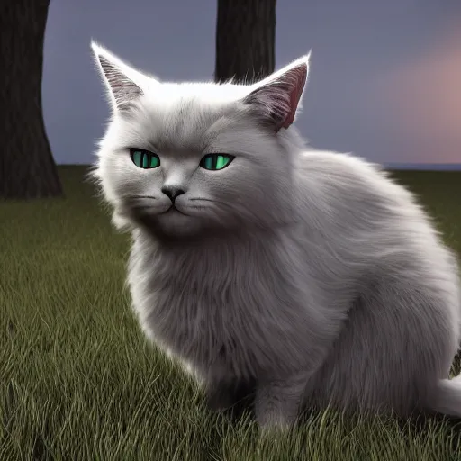 Prompt: nebelung cat, unreal engine, 4 k