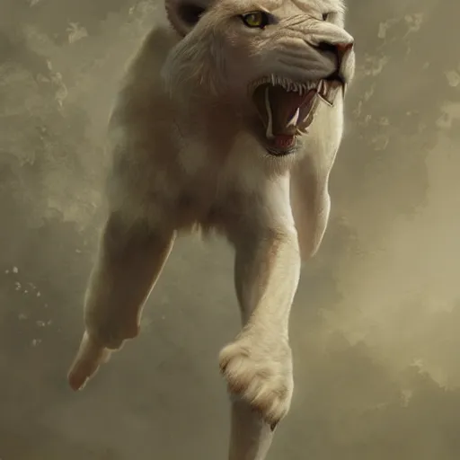 Image similar to a beautiful award winning commission of a fit male anthro albino lion dressed in soccer outfit,digital art,art by greg rutkowski,character design by charles bowater,ross tran,photorealistic,highly detailed,detailed face,4k,dramatic,deviantart,artstation