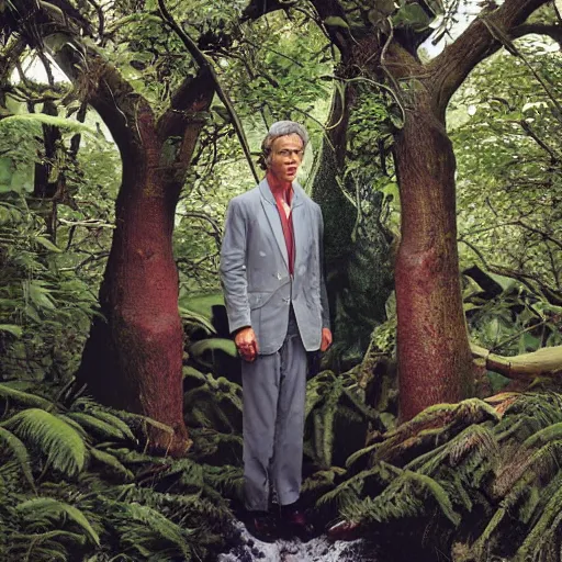 Prompt: a portrait of a character in a scenic environment by Martin Schoeller