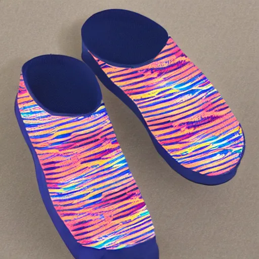 Prompt: outrun incongruous textured galoshes pattern, symmetrical