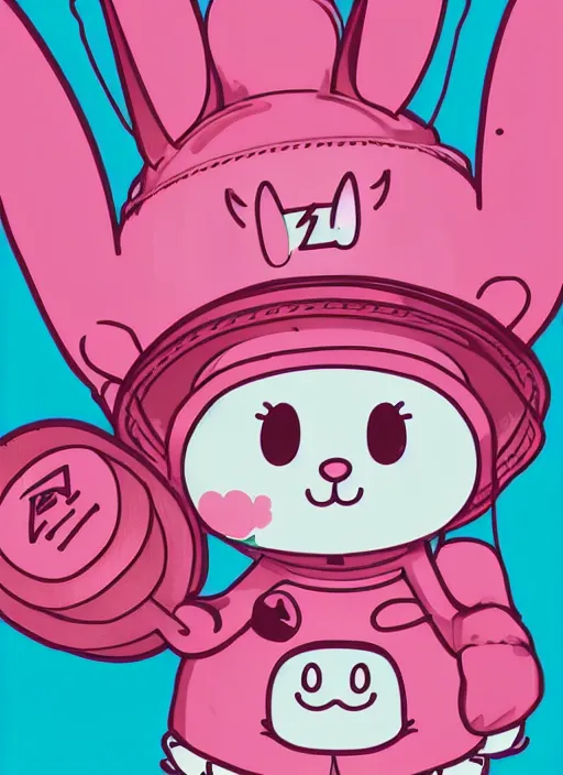 Prompt: amazingly detailed semirealism, anthropomorphic pink rabbit character wearing a bucket hat. Cute, kawaii, Cooky, bt21, Sanrio inspired. Beautiful artwork, Rabbt_character, rabbit_bunny, 獣, iconic character splash art, Detailed fur, detailed textures, 4K high resolution quality artstyle professional artists WLOP, Aztodio, Taejune Kim, Guweiz, Pixiv, Instagram, dribbble, ArtstationHD