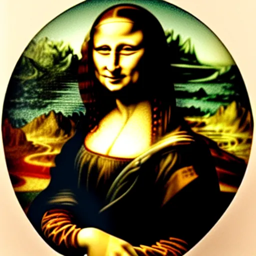 Image similar to X-ray footage of Mona Lisa, photo