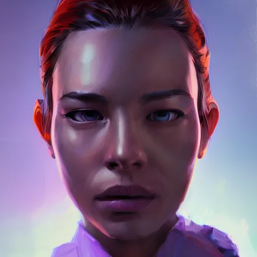 Image similar to concept art of scientist by jama jurabaev, portrait, scifi, extremely detailed, trending on artstation, high quality, brush stroke