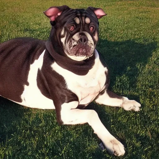 Prompt: most muscular dog in the world, named Buddy, guinness book photo