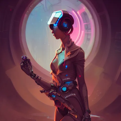 Image similar to a portrait of a beautiful cybernetic hacker, cyberpunk concept art by pete mohrbacher and wlop and artgerm and josan gonzales, digital art, highly detailed, intricate, sci-fi, sharp focus, Trending on Artstation HQ, deviantart, unreal engine 5, 4K UHD image