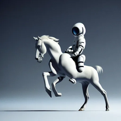 Prompt: hyperrealism aesthetic computer simulation visualisation in araki nobuyoshi style of parallel universe movie scene with detailed stylish neofuturistic horse riding on a astronaut and wearing neorofuturistic sci - fi laboratory uniform designed by josan gonzalez. hyperrealism photo on pentax 6 7, by giorgio de chirico volumetric natural light rendered in blender