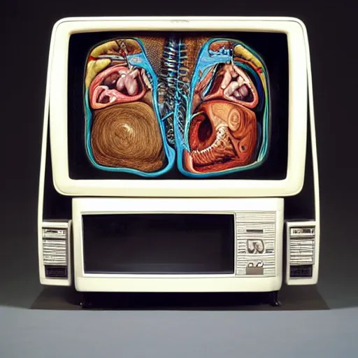 Image similar to anatomical description of a old tv