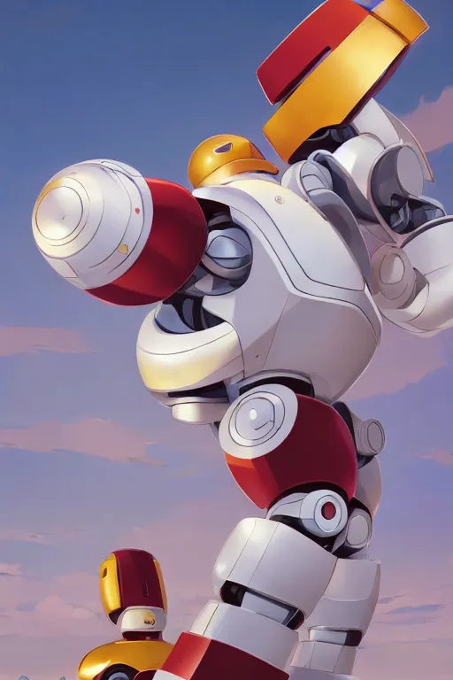 Image similar to metabots medabots medarotto medarot robot minimalist comics, behance hd by jesper ejsing, by rhads, makoto shinkai and lois van baarle, ilya kuvshinov, rossdraws global illumination ray tracing hdr radiating a glowing aura