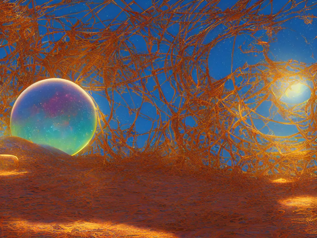 Prompt: sunlight study, the universe is a spheroid region 7 0 5 meters in diameter, art nouveau, kauai, by hans zatzka and ( ( ( ( ( lisa frank ) ) ) ) ), 8 k, sharp focus, octane render