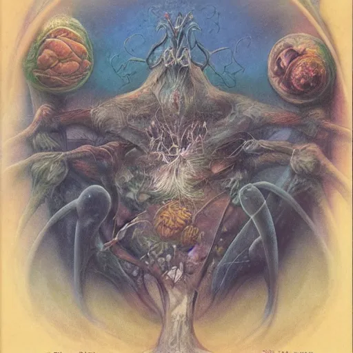 Image similar to The end of an organism, by Brian froud