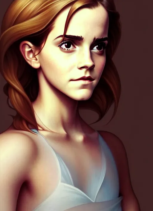 Prompt: cute emma watson, natural lighting, path traced, highly detailed, high quality, digital painting, by don bluth and ross tran and studio ghibli and alphonse mucha, artgerm