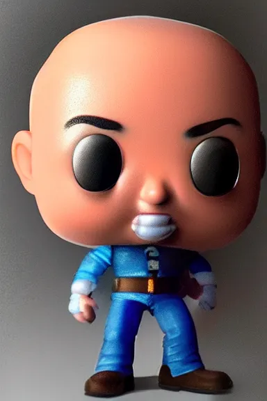 Image similar to “ very very highly detailed photorealistic jeff bezos funko pop, studio lighting and shading, 8 k, award - winning crisp details ”