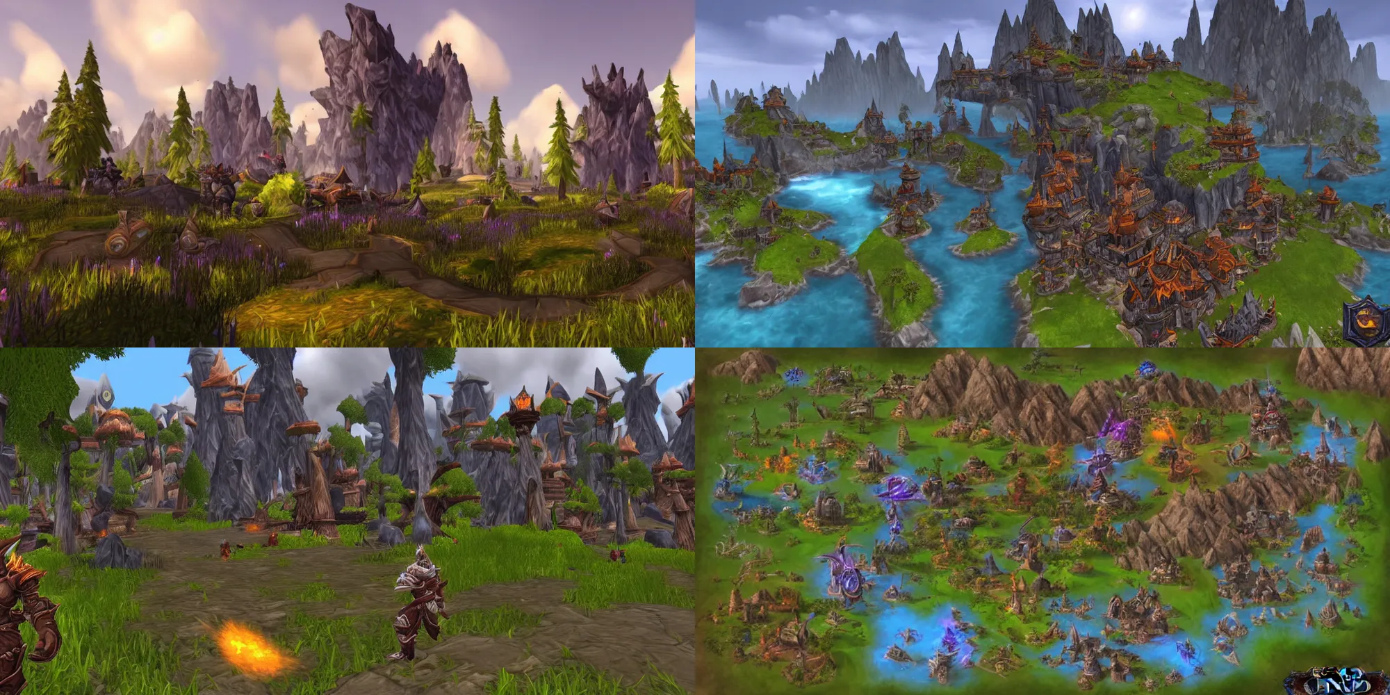 Prompt: world of warcraft zones in real life