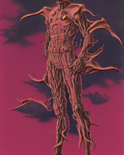 Prompt: portrait of stand from jojo bizzare adventure painted by hirohiko araki and zdislav beksinski and wayne barlowe and greg rutkowski