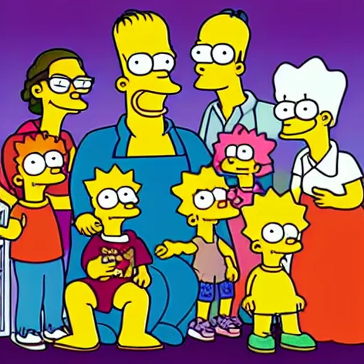 Prompt: x-ray of simpson family