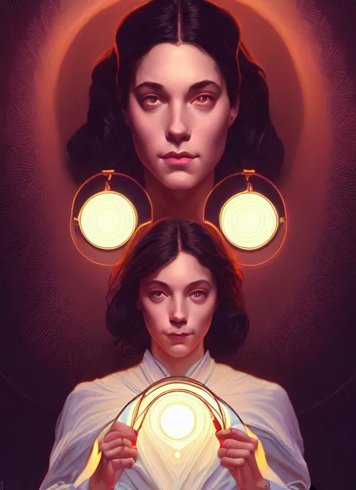 Image similar to symmetry!! portrait of seinfeld, glowing lights!! intricate, elegant, highly detailed, digital painting, artstation, concept art, smooth, sharp focus, illustration, art by artgerm and greg rutkowski and alphonse mucha