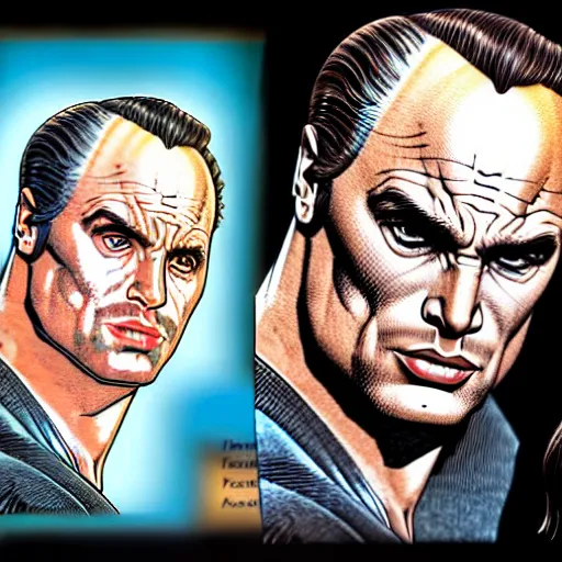 Prompt: portrait of marlon brando by glenn fabry, fantasy, sci - fi, comics, highly detailed