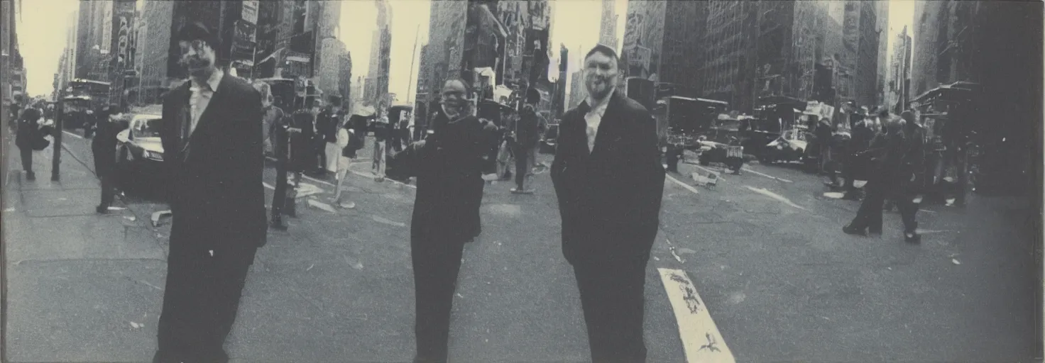 Image similar to Polaroid Photo of Kirby on the street in New York City