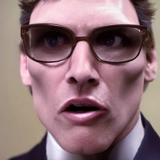 Image similar to Live Action Still of Jerma in Weekend at Bernie's, real life, hyperrealistic, ultra realistic, realistic, highly detailed, epic, HD quality, 8k resolution, body and headshot, film still