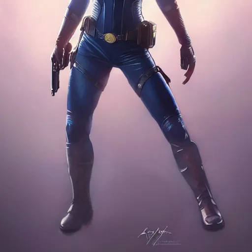 Prompt: Jill Valentine as Super Girl, western, D&D, fantasy, intricate, elegant, highly detailed, digital painting, artstation, concept art, matte, sharp focus, illustration, art by Artgerm and Greg Rutkowski and Alphonse Mucha