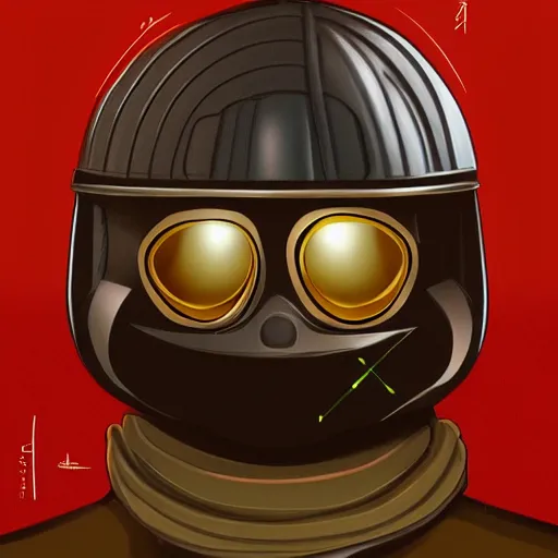 Image similar to dark helmet from spaceballs, dik dik spaceballs digital illustration, trending on artstation, animated