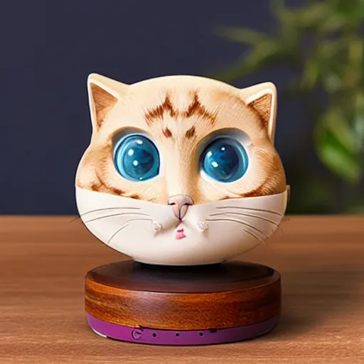 Image similar to cottagecore manageable speakerphone cat