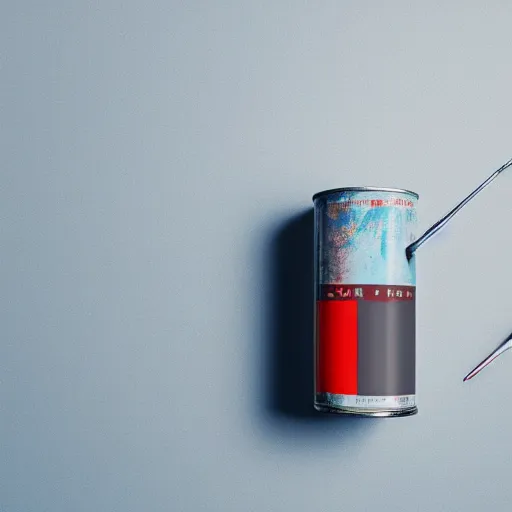 Image similar to can of paint, minimal, modern